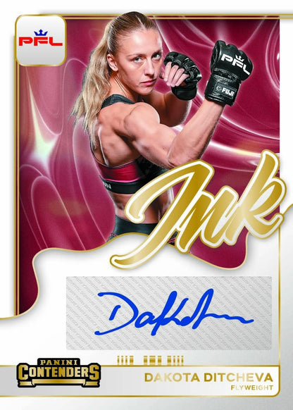 2026 Panini Contenders PFL Ink Dakota Ditcheva