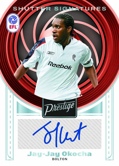2025-26 Panini Prestige English Football League Soccer Shutter Signatures Jay-Jay Okocha