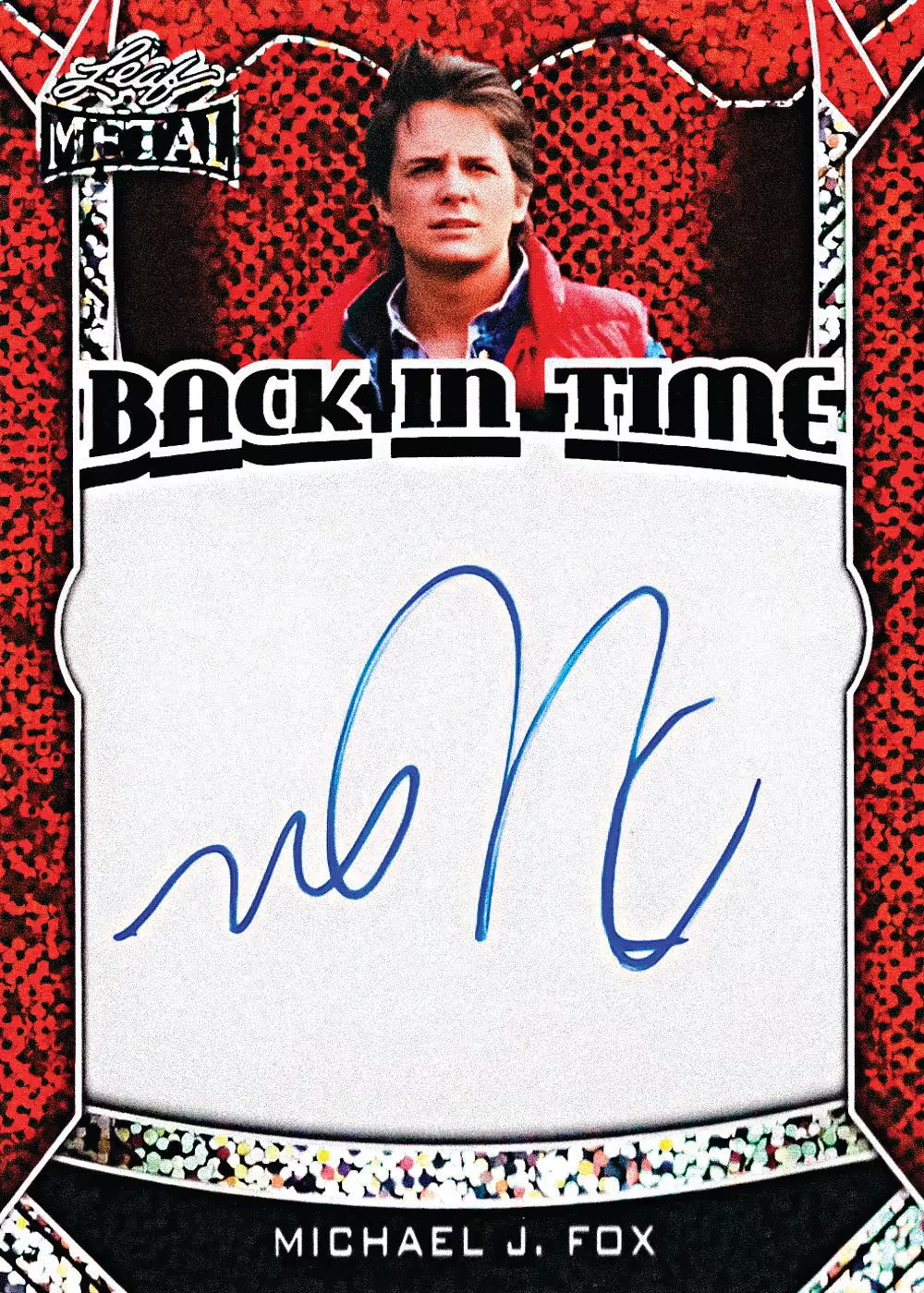 2026 Leaf Metal Melange Michael J. Fox Autograph Card