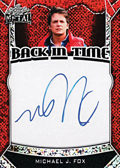 2026 Leaf Metal Melange Michael J. Fox Autograph Card
