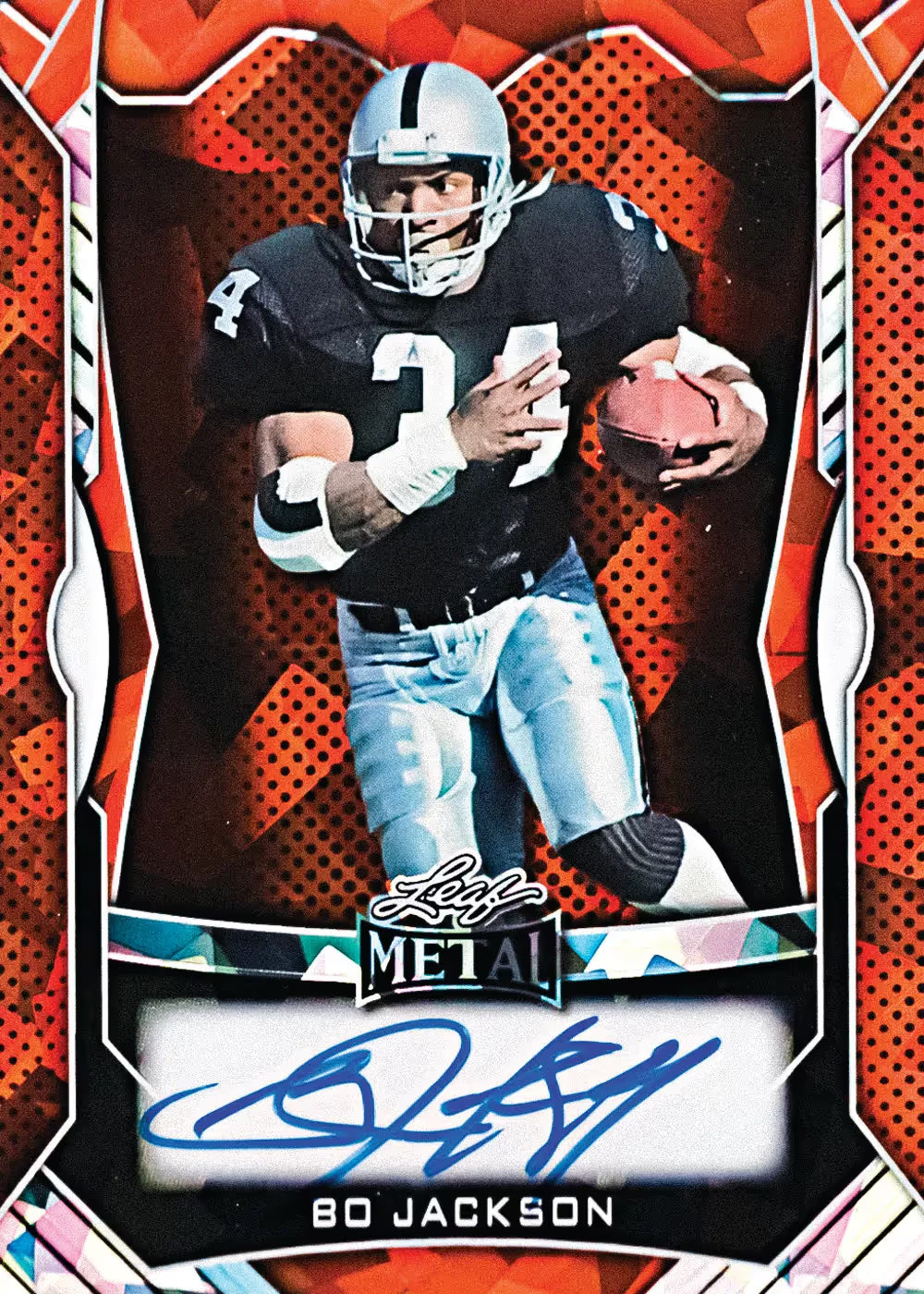 2026 Leaf Metal Melange Bo Jackson Autograph Card