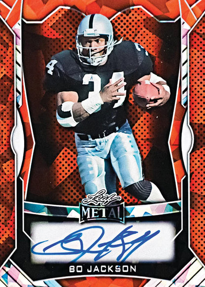 2026 Leaf Metal Melange Bo Jackson Autograph Card