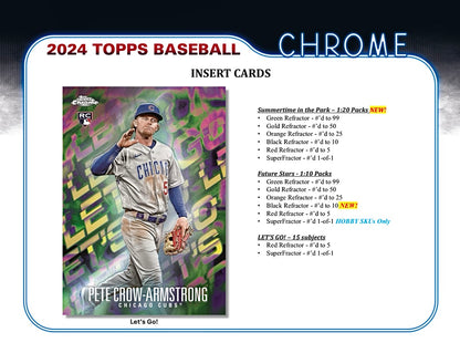 2024 Topps Chrome Baseball Hobby Box