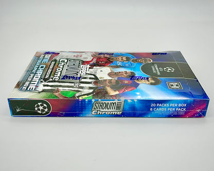 2023-24 Topps Stadium Club Chrome UEFA Champions League Soccer Hobby Box