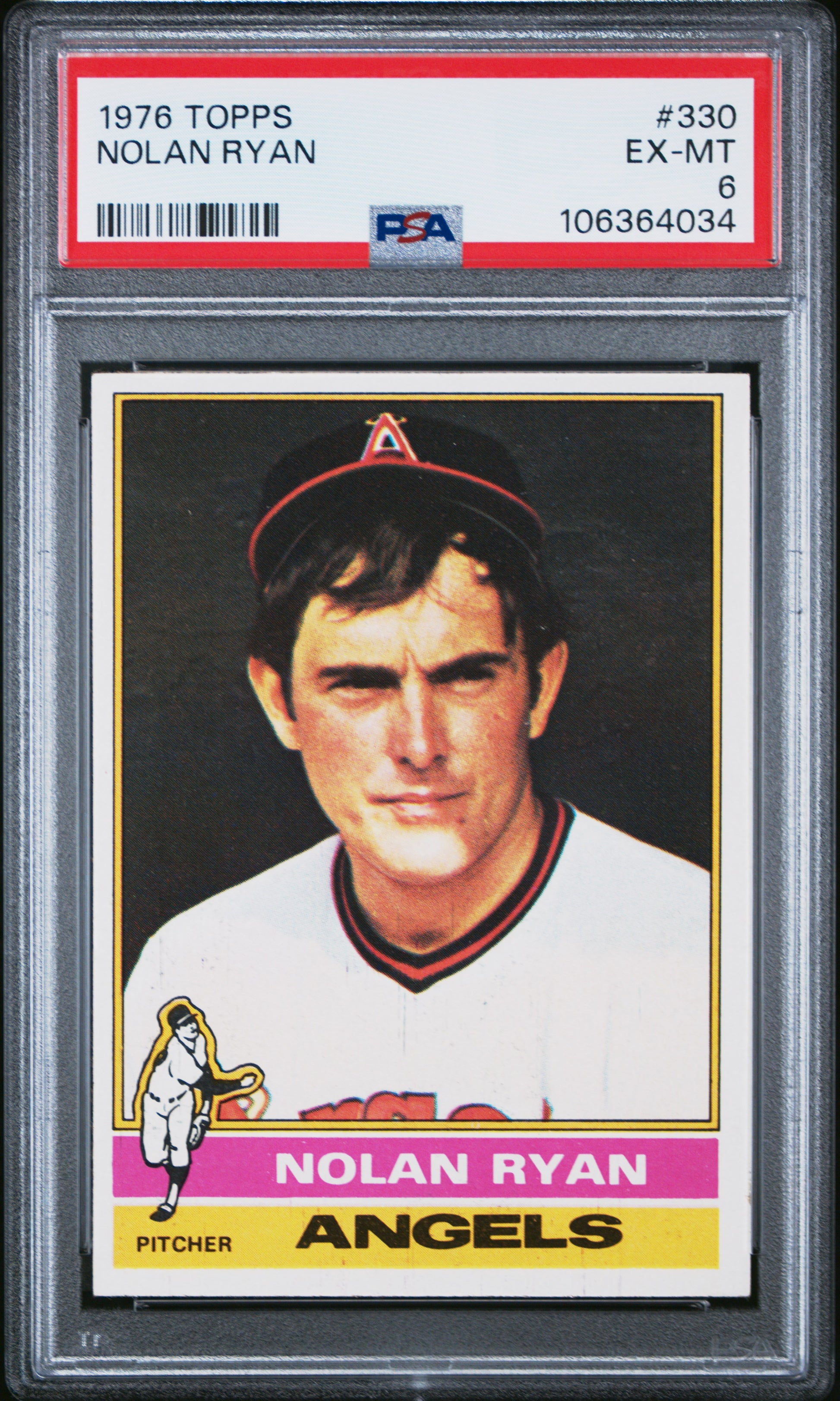 1976 Topps #330 Nolan Ryan PSA 6