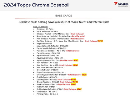 2024 Topps Chrome Baseball Value Box