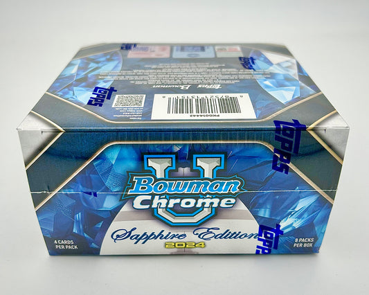 2024 Bowman University Chrome Football Sapphire Edition Hobby Box