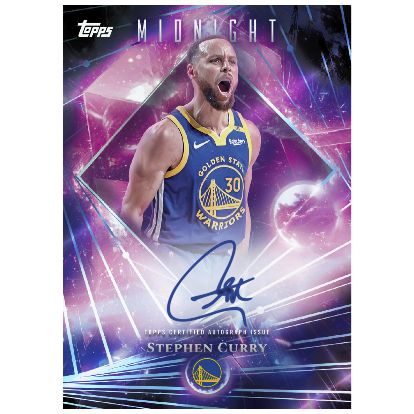 2025-26 Topps Midnight Basketball Dark Matter Autographs Stephen Curry