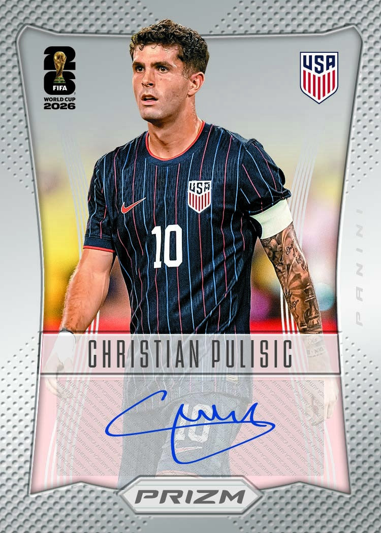 2026 Panini Prizm FIFA World Cup Soccer Autograph Christian Pulisic