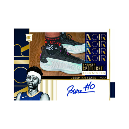2025-26 Panini Noir Basketball Sneaker Spotlight Signature Jeremiah Fears