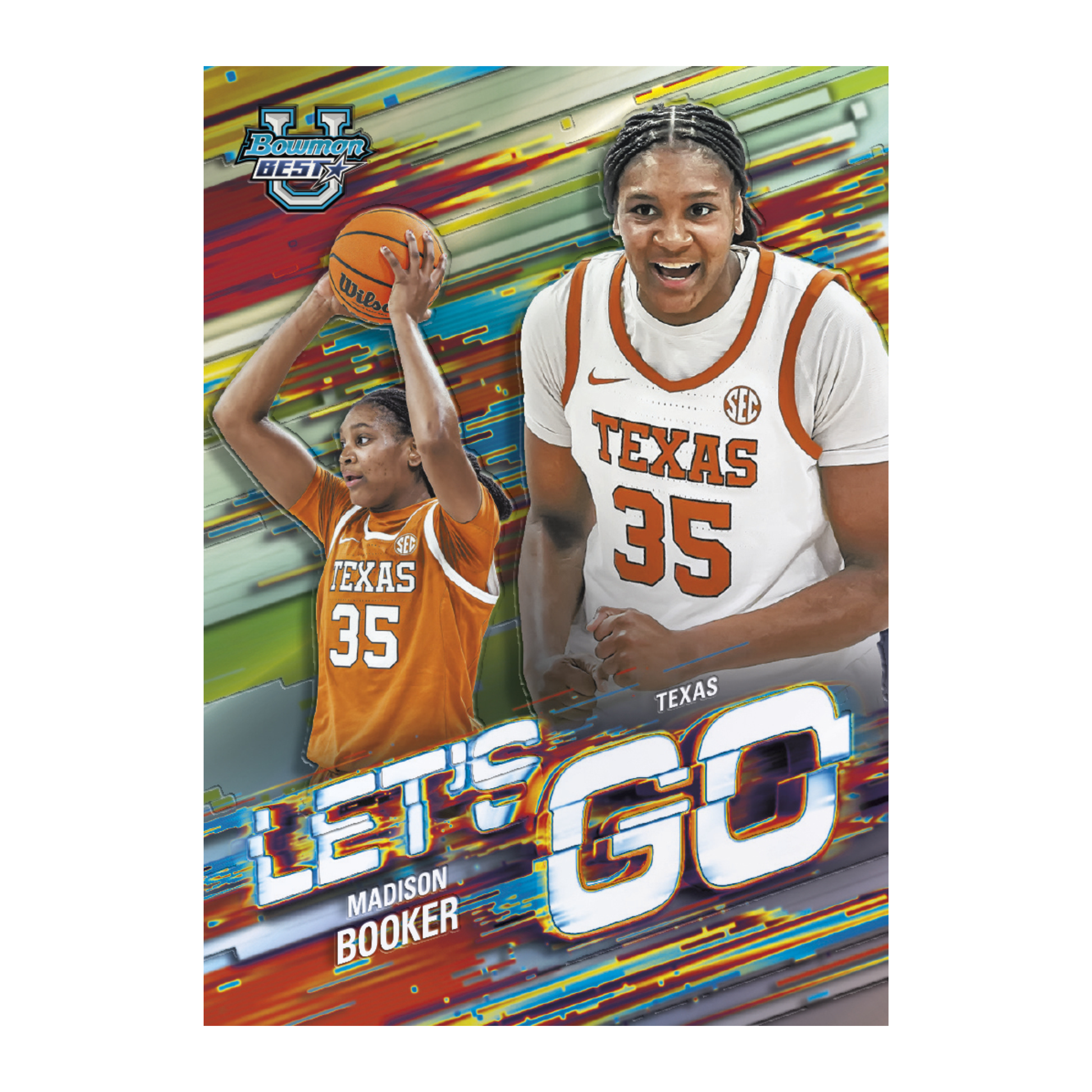 2025-26 Bowman University Best Basketball Lets Go Madison Booker
