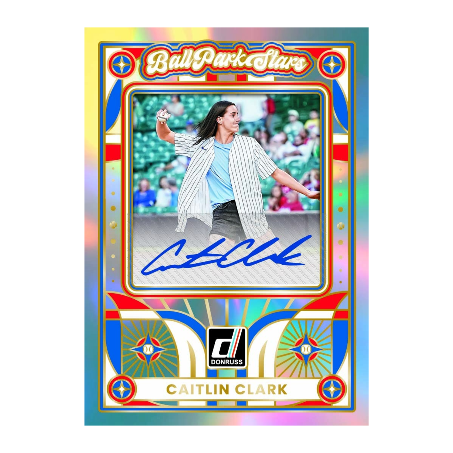 2026 Panini Donruss Baseball Ballpark Stars Autograph Caitlin Clark
