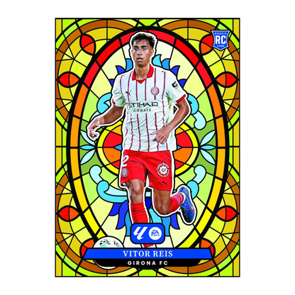 2025-2026 Panini Select La Liga Soccer Stained Glass Vitor Reis