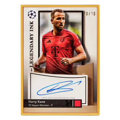 2024-25 Topps Museum Collection UEFA Club Competition Soccer Legendary Ink Harry Kane