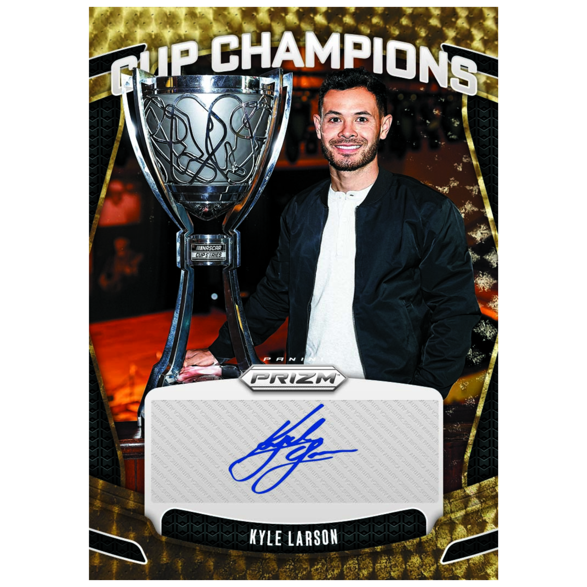 2025 Panini Prizm Racing Cup Champions Autograph Kyle Larson