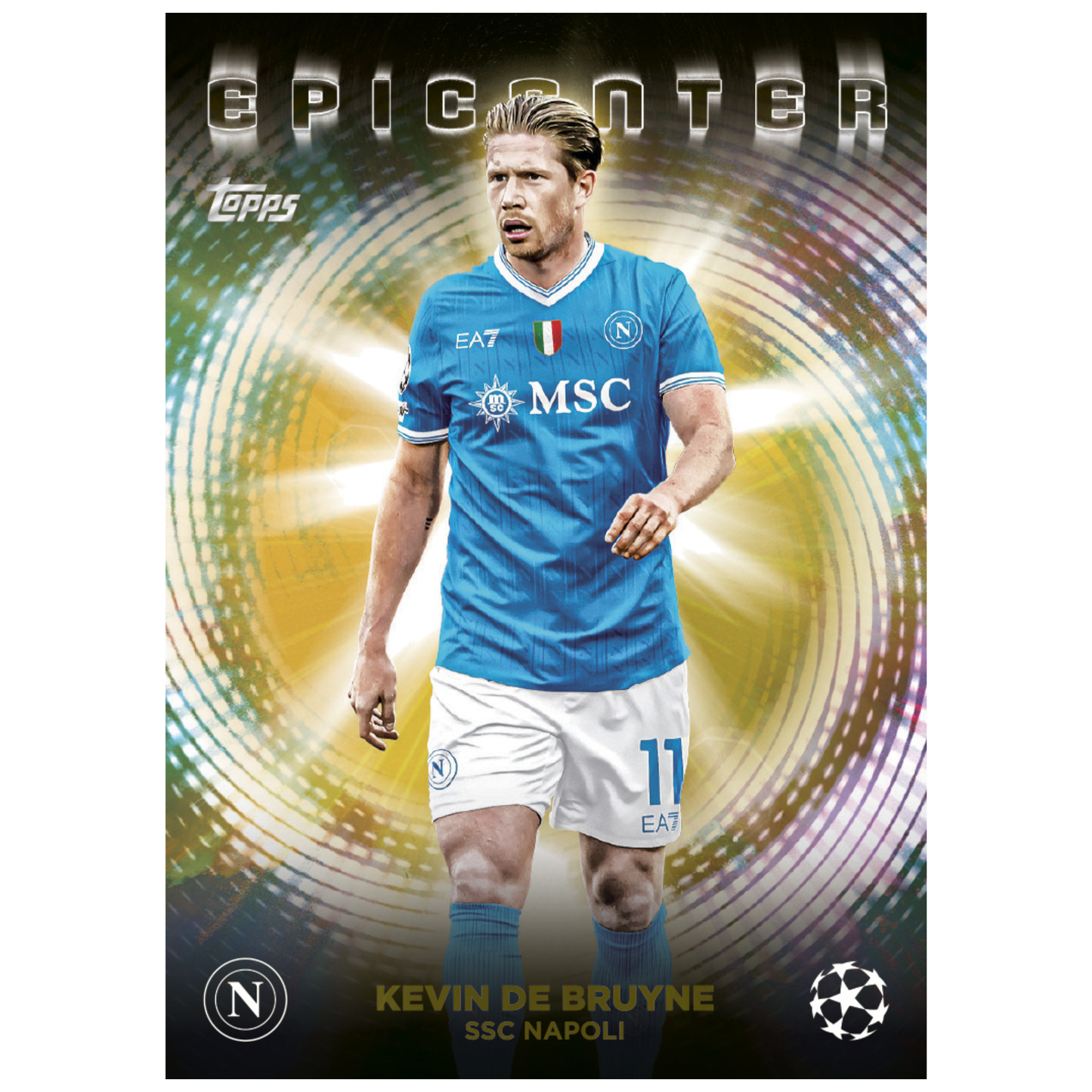 2025-26 Topps UEFA Club Competitions Soccer Epic Center Kevin De Bruyne
