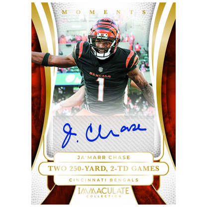 2025 Panini Immaculate Football Immaculate Moments Autographs Ja'Marr Chase