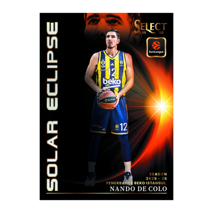 2025-26 Panini Select EuroLeague Basketball Solar Eclipse Nando De Colo