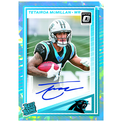 2025 Panini Donruss Optic Football Rated Rookie Auto Tetairoa McMillan