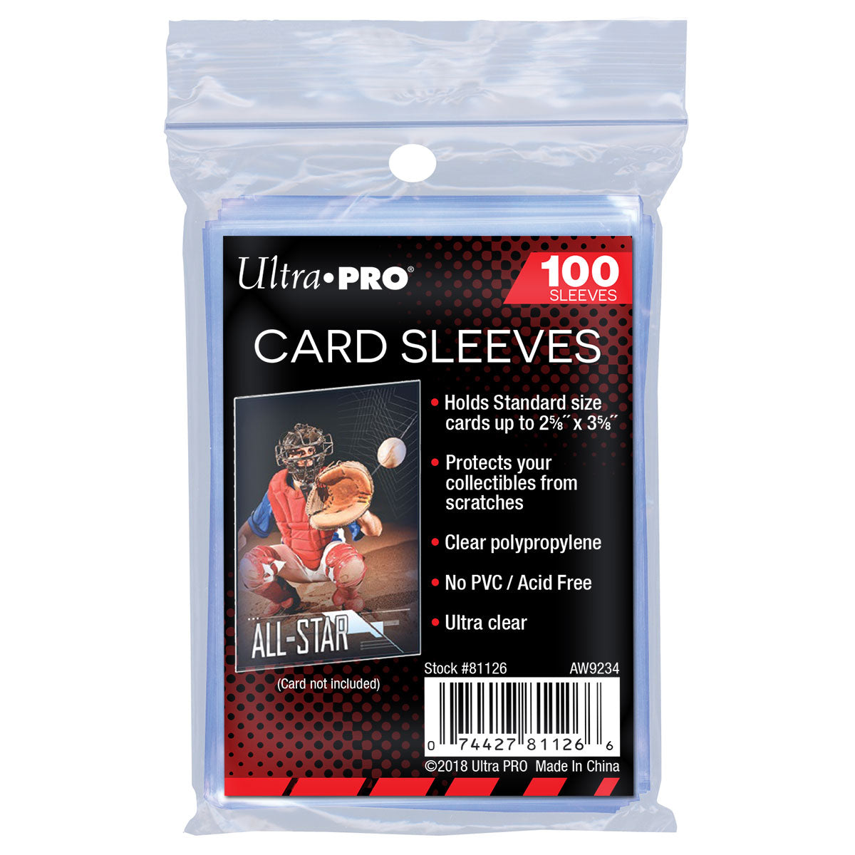 Ultra PRO 2 1/2" x 3 1/2" Penny Sleeve 100 Count Pack