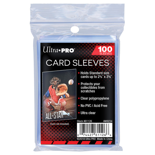 Ultra PRO 2 1/2" x 3 1/2" Penny Sleeve 100 Count Pack