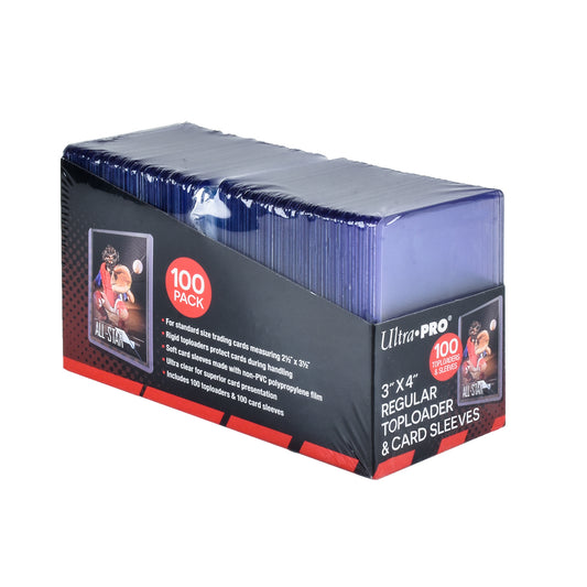 Ultra PRO 3" x 4" Regular Toploader® & Penny Sleeve (100 Count Pack)