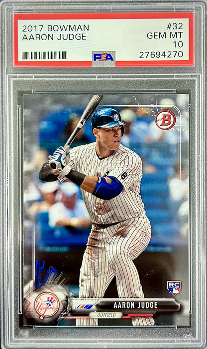 2017 Bowman #32 Aaron Judge PSA 10 (27694270)