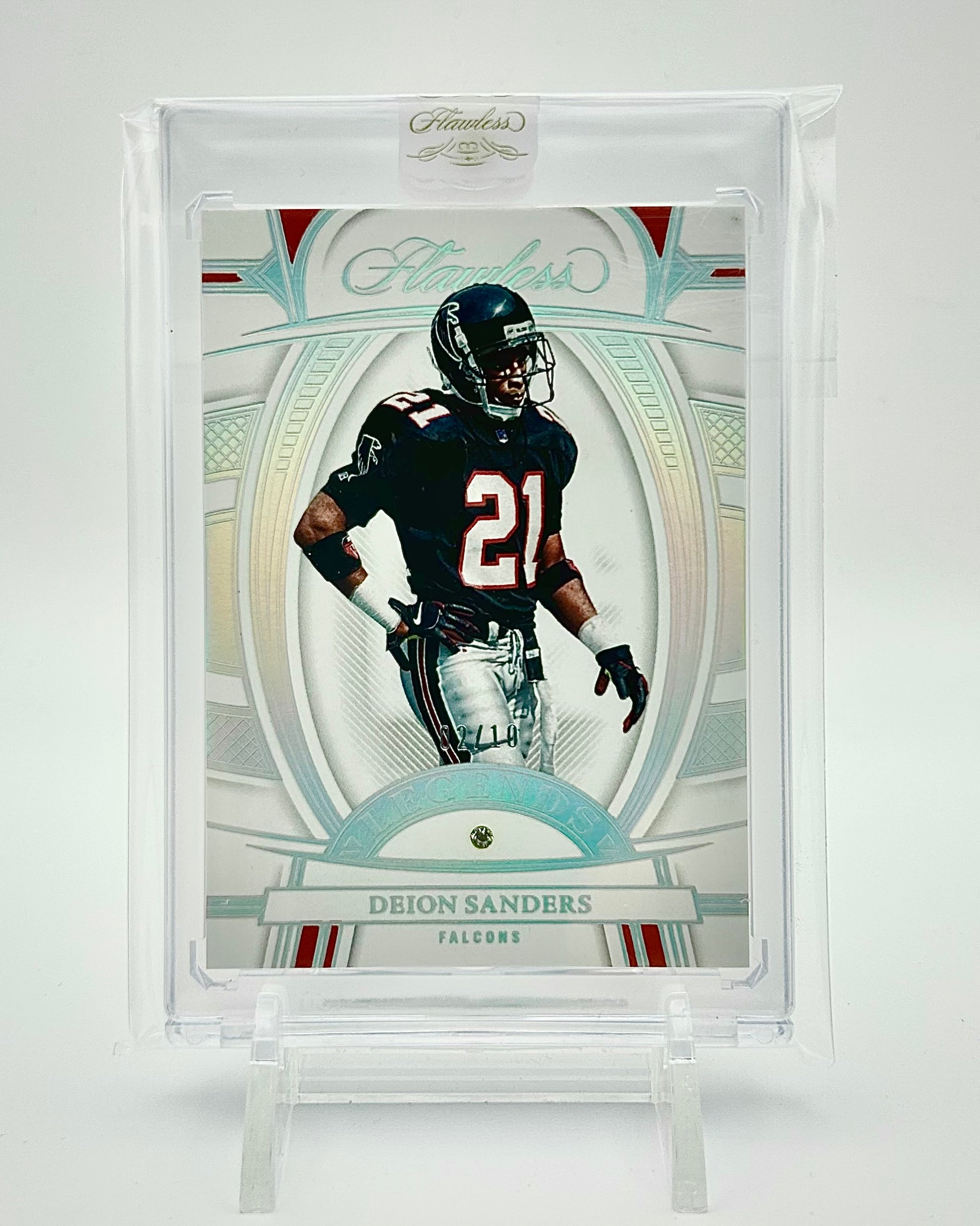 2022 Panini Flawless Legends Diamond /10 Deion Sanders #91