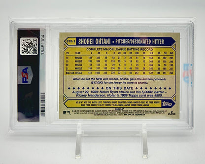 2022 Topps Japan Edition 1987 Cherry Tree Variation: #87B-1 Shohei Ohtani (PSA 10)