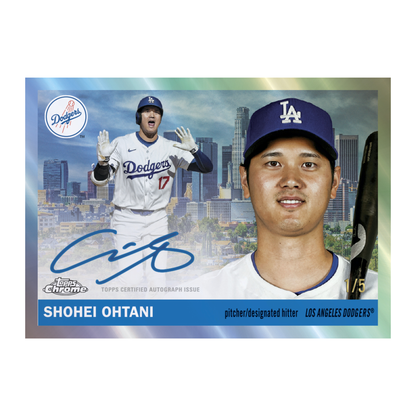 2025 Topps Chrome Platinum Baseball 1955 City Variation Autographs Shohei Ohtani