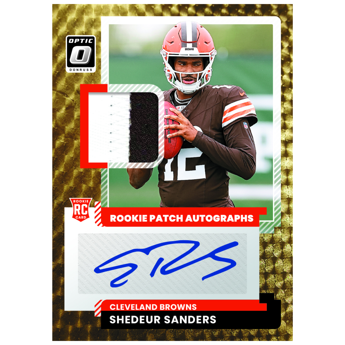 2025 Panini Donruss Optic Football Rookie Patch Auto Shedeur Sanders