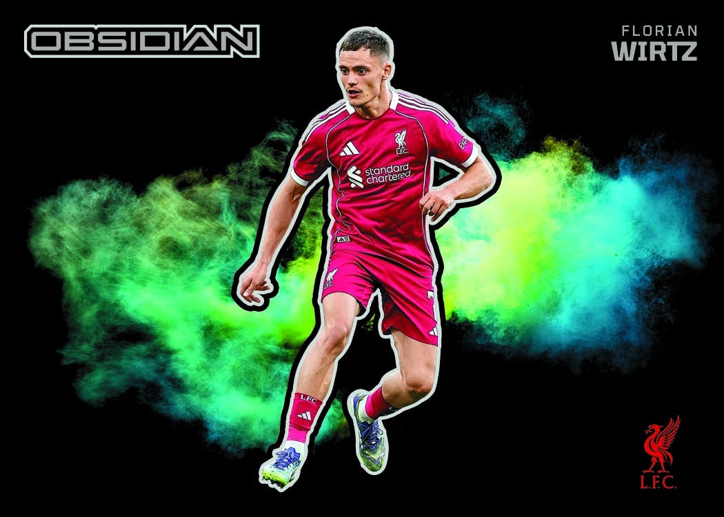 2025-26 Panini Obsidian Soccer Black Color Blast Florian Wirtz