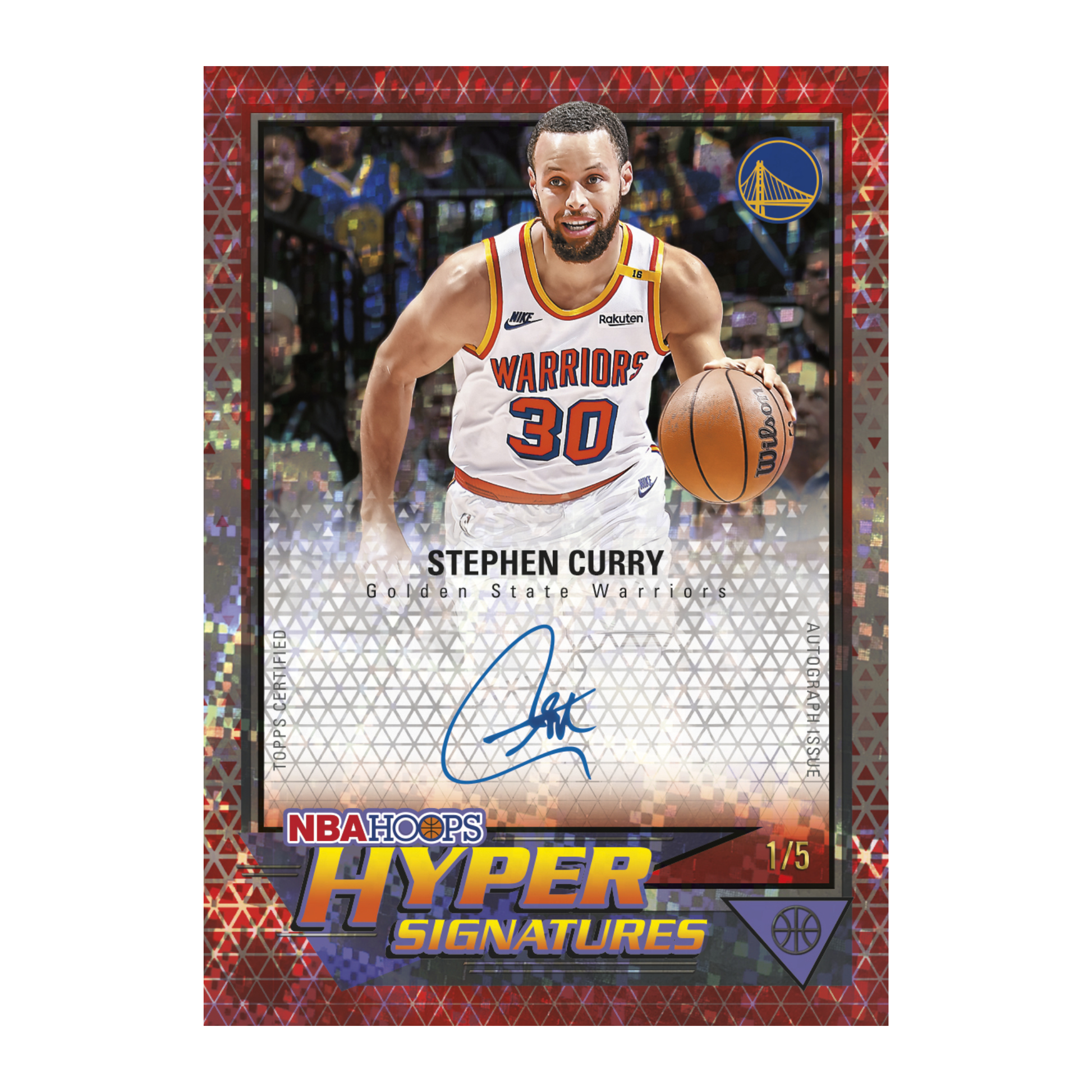 2025-26 Topps NBA Hoops Basketball Hoops Hyper Signatures Stephen Curry