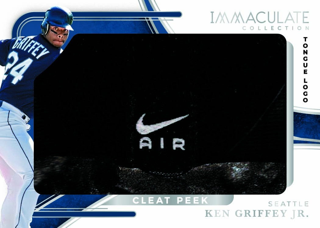 2026 Panini Immaculate Baseball Ken Griffy Jr. Cleat Peek Tongue Logo Card