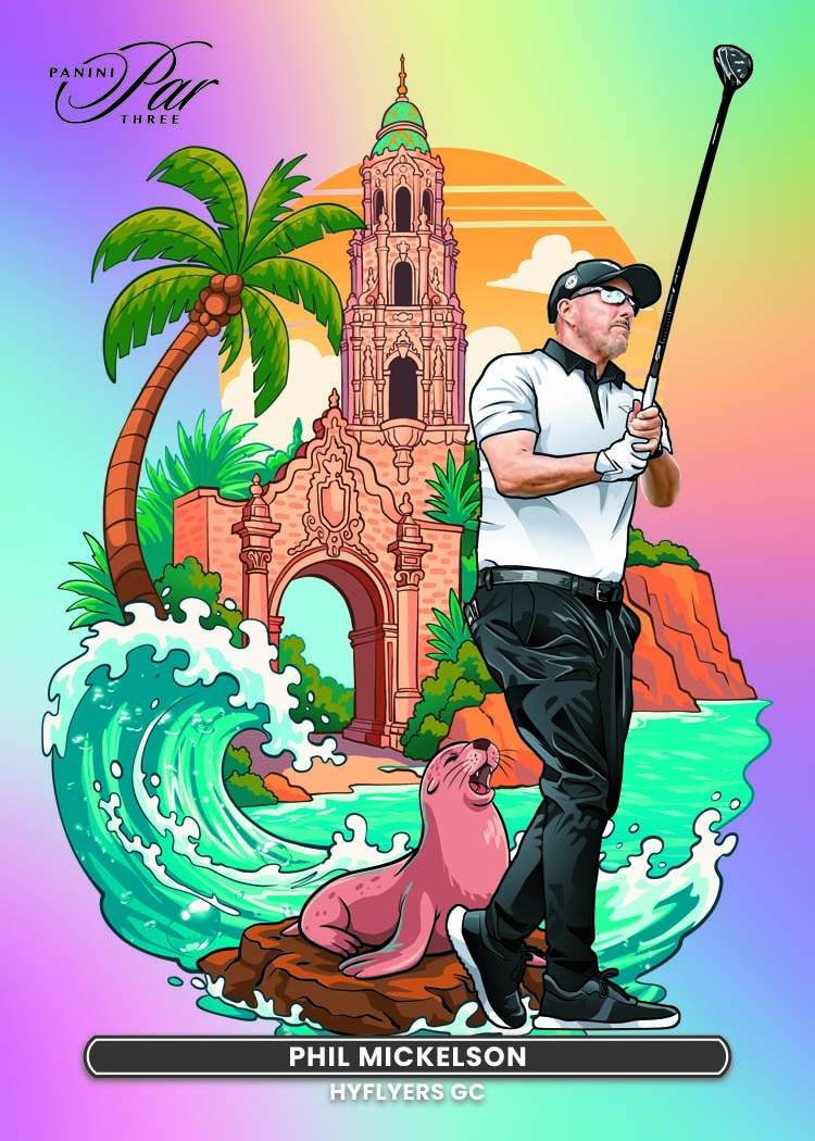 2026 Panini Par Three LIV Golf Phil Mickelson Downtown Card