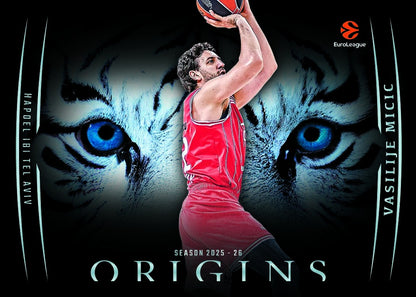2025-26 Panini Euroleague Origins Basketball Tiger Eyes Vasilije Micic