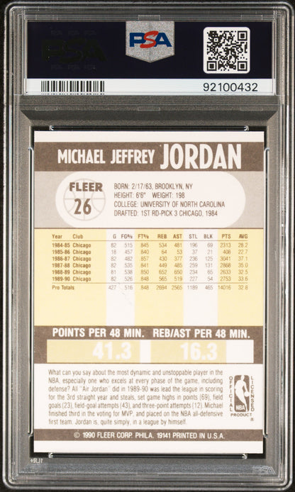 1990 Fleer #26 Michael Jordan PSA 10