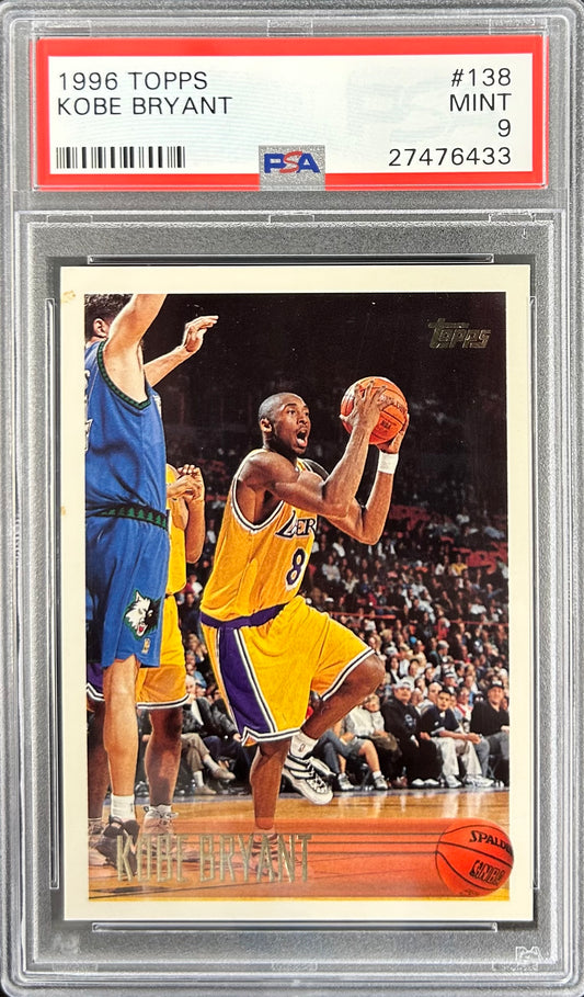 1996 Topps #138 Kobe Bryant PSA 9
