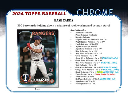 2024 Topps Chrome Baseball Jumbo Box