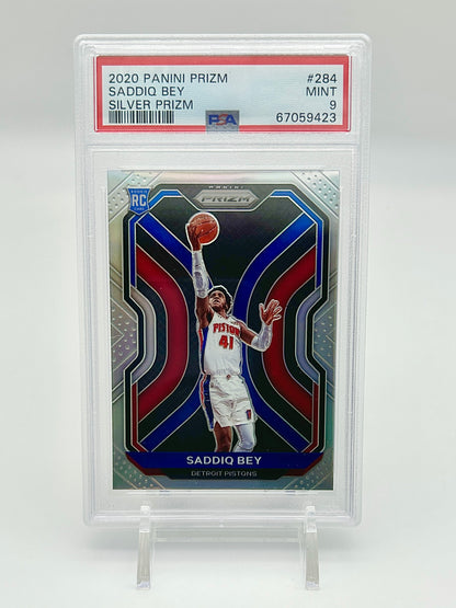 2020 Panini Prizm Silver: #284 Saddiq Bey (PSA 9)