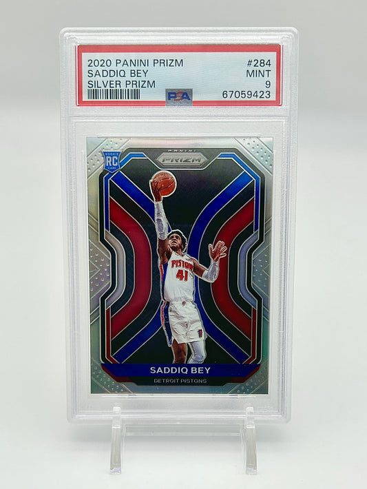 2020 Panini Prizm Silver: #284 Saddiq Bey (PSA 9)