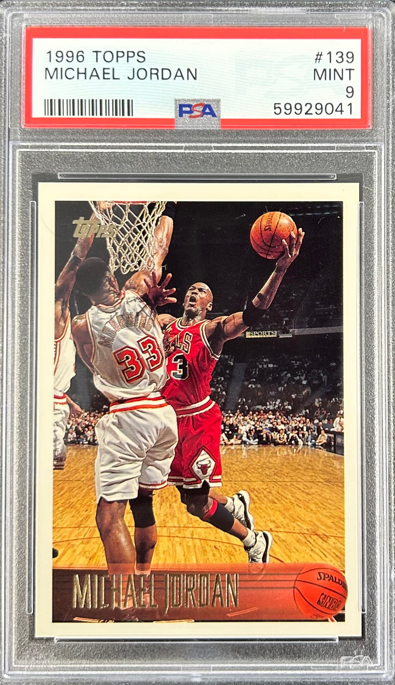 1996 Topps #139 Michael Jordan PSA 9 (59929041)
