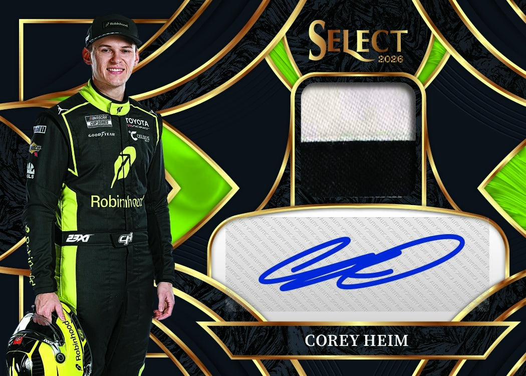 2026 Panini Select Racing Patch Autograph Corey Heim