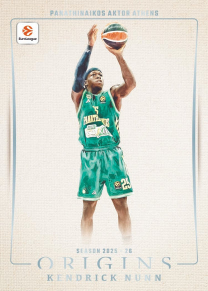 2025-26 Panini Euroleague Origins Basketball Blank Slate Kendrick Nunn