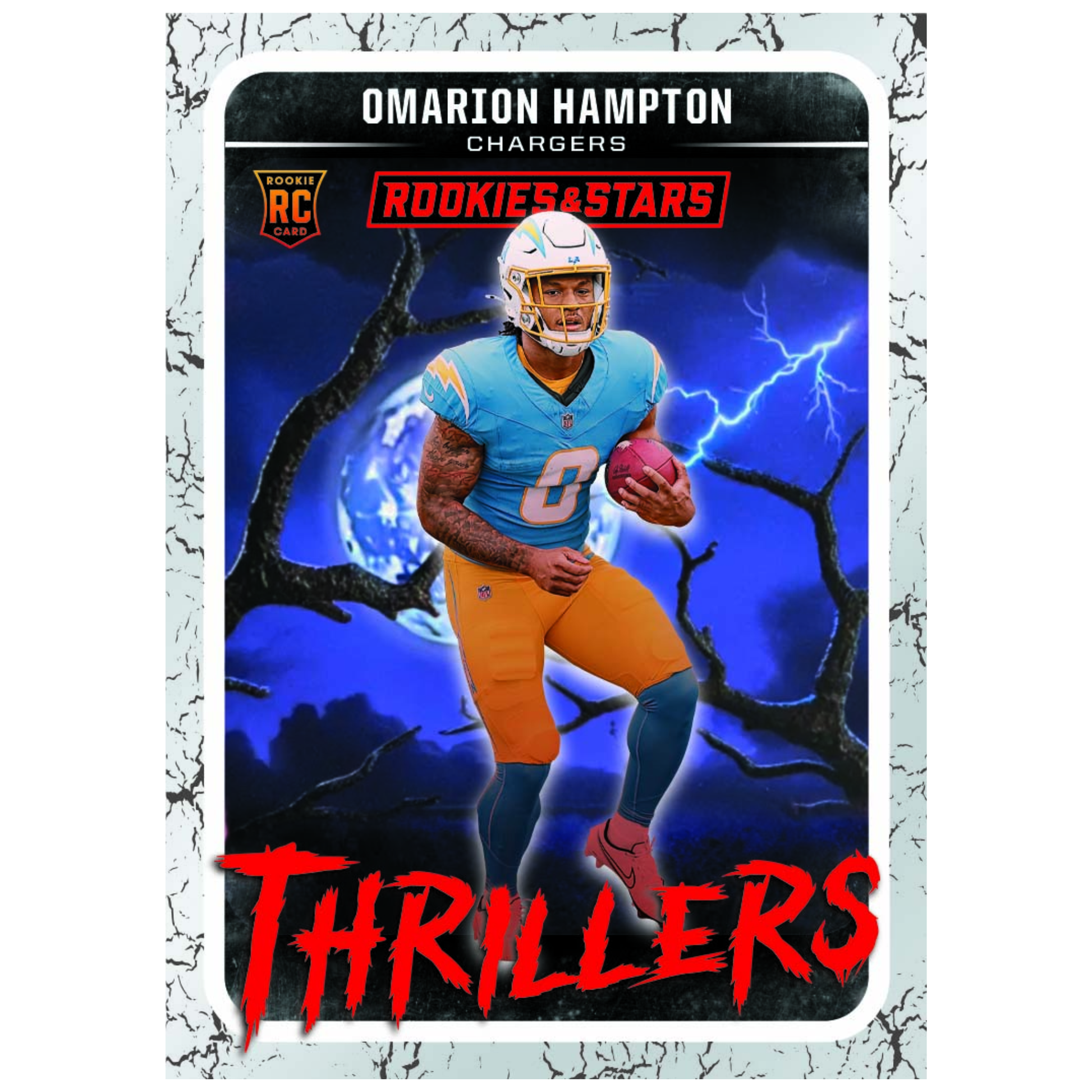 2025 Panini Rookies & Stars Football Thrillers Omarion Hampton