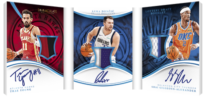 2024-25 Panini Immaculate Basketball Lottery Draft Booklet