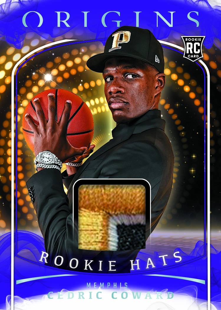 2025-26 Panini Origins Basketball Cedric Coward Rookie Hats Card