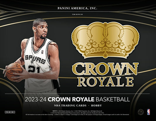 2023-24 Panini Crown Royale Basketball Hobby Sealed Case (16 boxes)