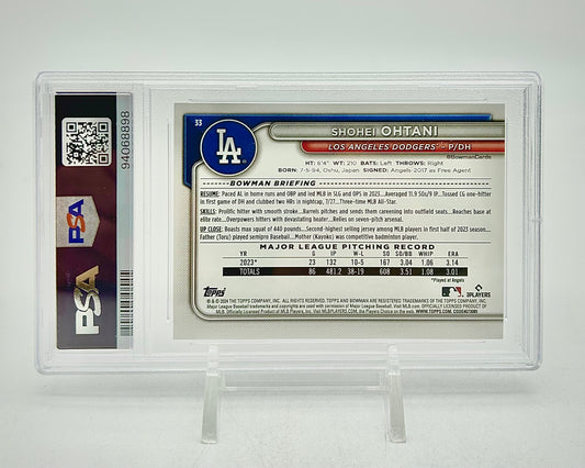 2024 Bowman Blue Pattern /125: #33 Shohei Ohtani (PSA 10)