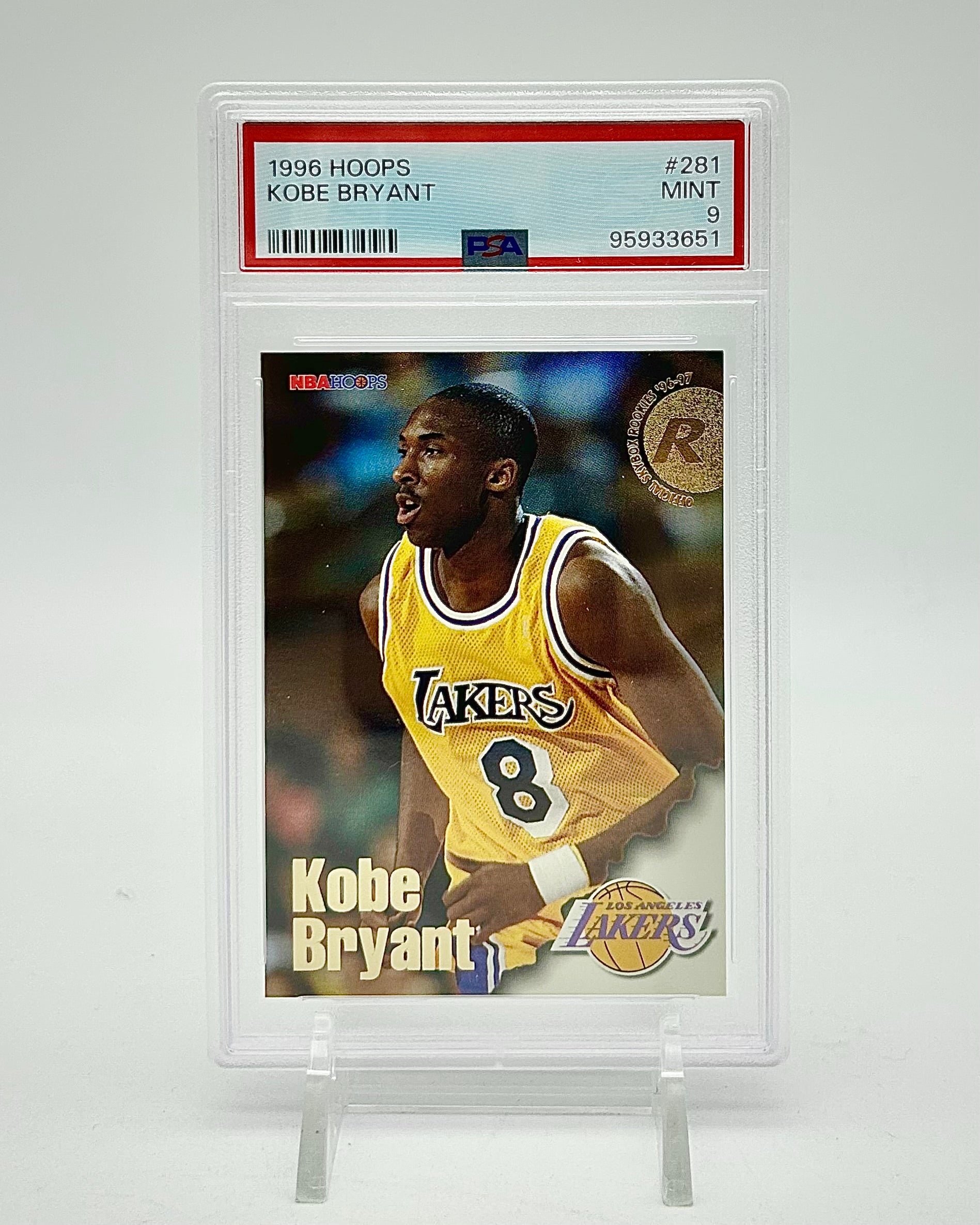 1996 Hoops Kobe Bryant #281 Rookie Card PSA 9 | Lakers NBA Legend